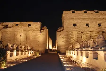 Sound and light show at karnak temple